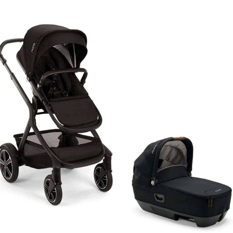 Poussette duo demi next + nacelle cari next caviar