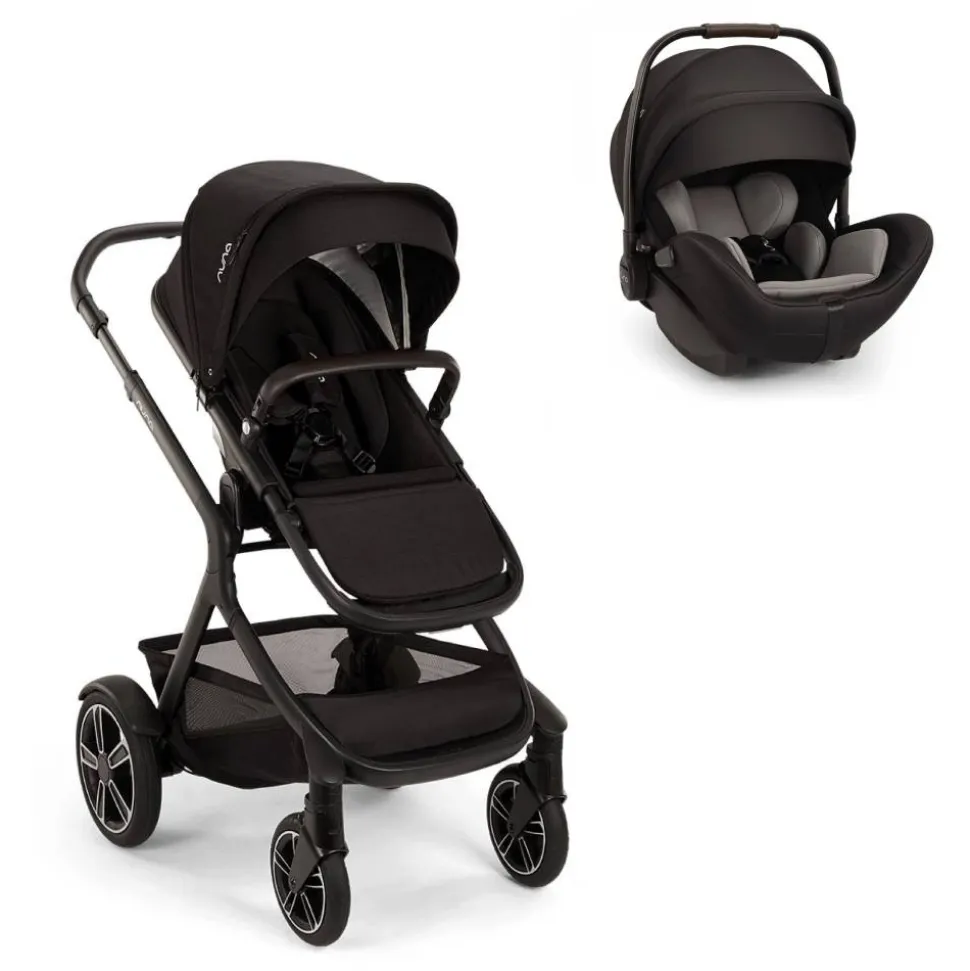 Poussette duo demi next + siège auto arra flex caviar