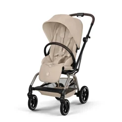 Poussette duo eezy s twist+ 2 pivotante almond beige avec nacelle cot s