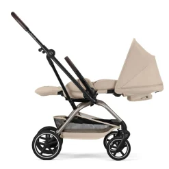Poussette duo eezy s twist+ 2 pivotante almond beige avec siège auto cloud g i-size