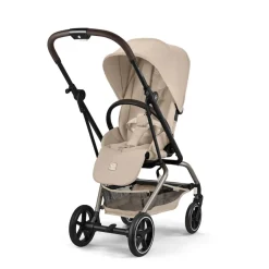 Poussette duo eezy s twist+ 2 pivotante almond beige avec siège auto aton b2 i-size