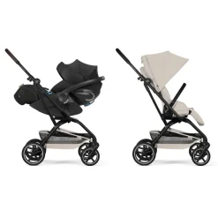Poussette duo eezy s twist+ 2 pivotante dune grey avec siège auto cloud g i-size