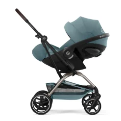 Poussette duo eezy s twist+ 2 pivotante stormy blue avec siège auto cloud g i-size