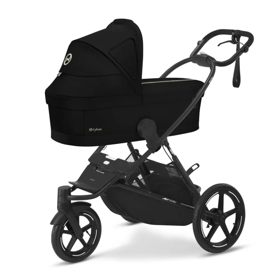 Poussette duo eezy s twist+ 2 pivotante magic black avec nacelle cot s