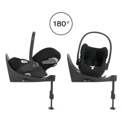 Poussette duo eezy s twist+ 2 pivotante magic black avec siège auto cloud t i-size tissu plus