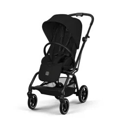 Poussette duo eezy s twist+ 2 pivotante magic black avec siège auto cloud t i-size tissu plus