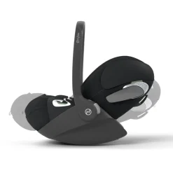 Poussette duo eezy s twist+ 2 pivotante magic black avec siège auto cloud t i-size tissu plus