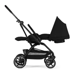 Poussette duo eezy s twist+ 2 pivotante magic black avec siège auto cloud g3 i-size tissu plus