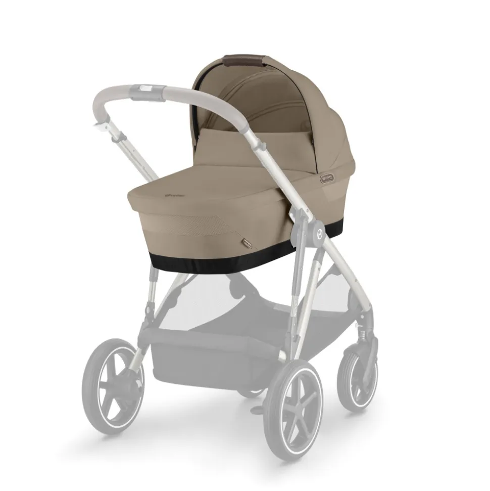 Poussette duo e-gazelle s almond beige + nacelle s