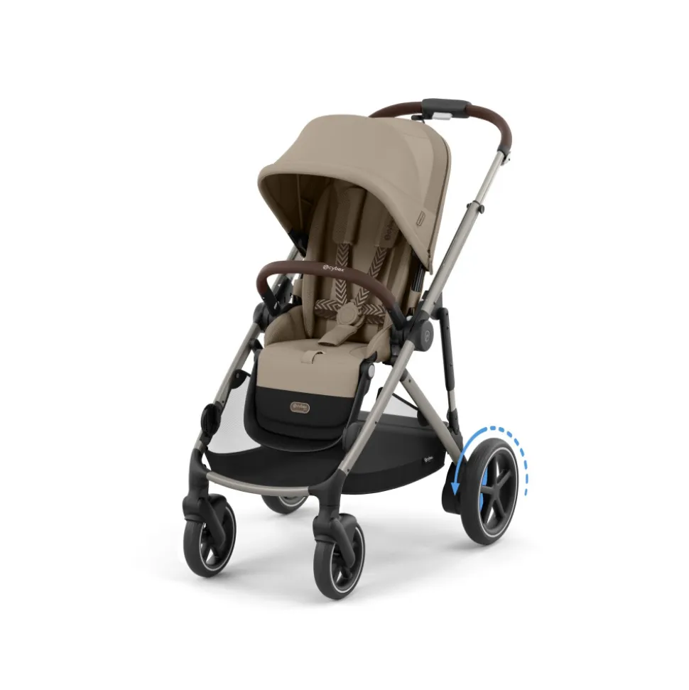 Poussette duo e-gazelle s almond beige + nacelle s