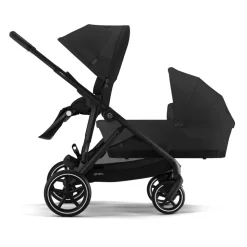 Poussette duo e-gazelle s moon black châssis noir + nacelle