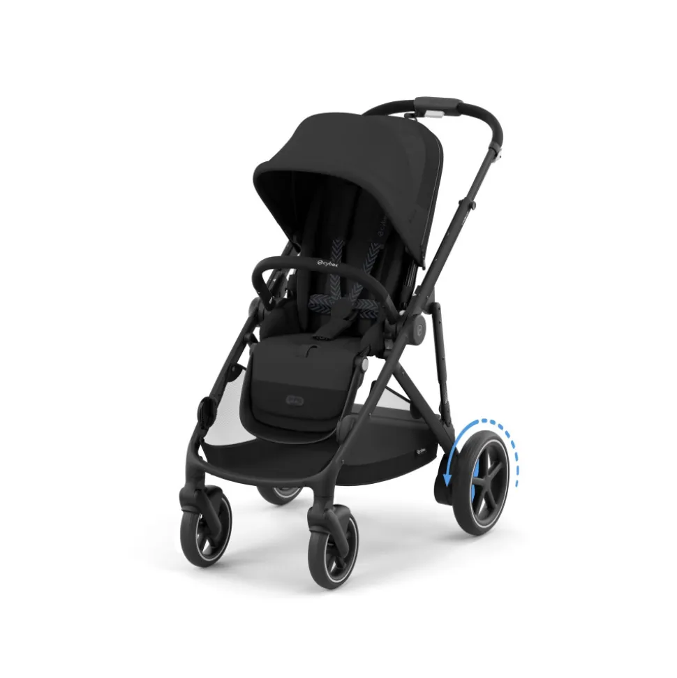 Poussette duo e-gazelle s moon black + siège auto aton b2 i-size