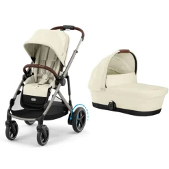 Poussette duo e-gazelle s seashell beige + nacelle s