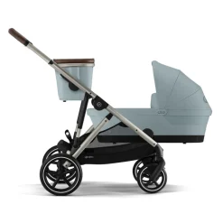 Poussette duo e-gazelle s stormy blue + nacelle s