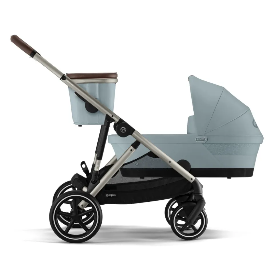Poussette duo e-gazelle s stormy blue + nacelle s