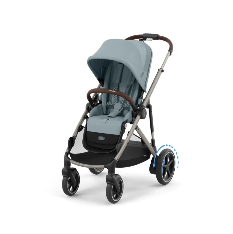 Poussette duo e-gazelle s stormy blue + nacelle s