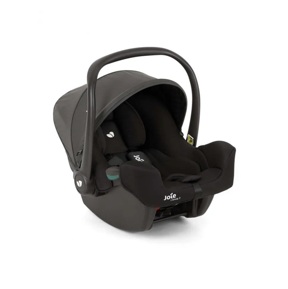 Poussette duo evalite double capri bleu + siège auto i-snug 2 shale noir