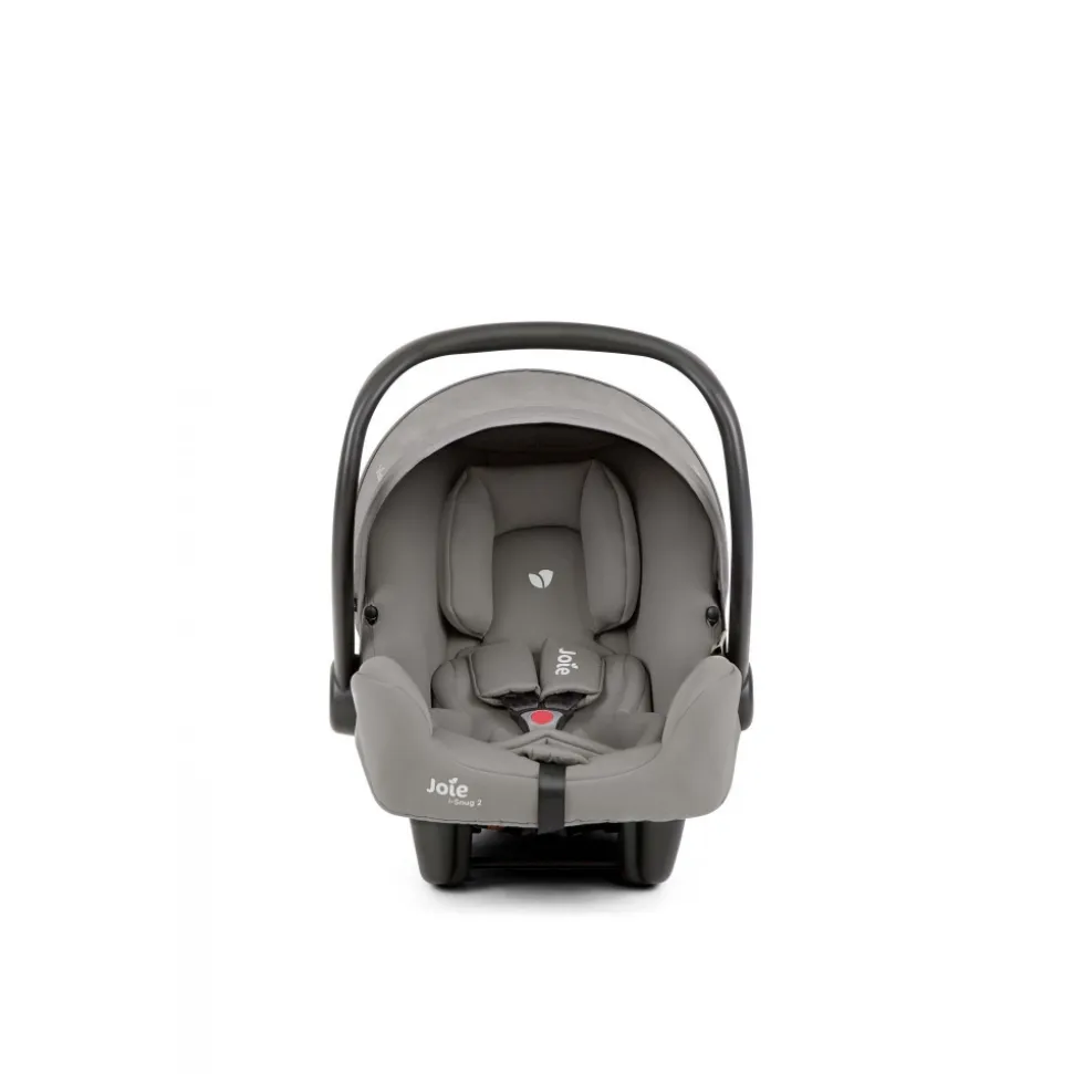 Poussette duo evalite double + siège auto i-snug 2 pebble gris
