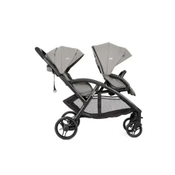 Poussette duo evalite double + siège auto i-snug 2 pebble gris