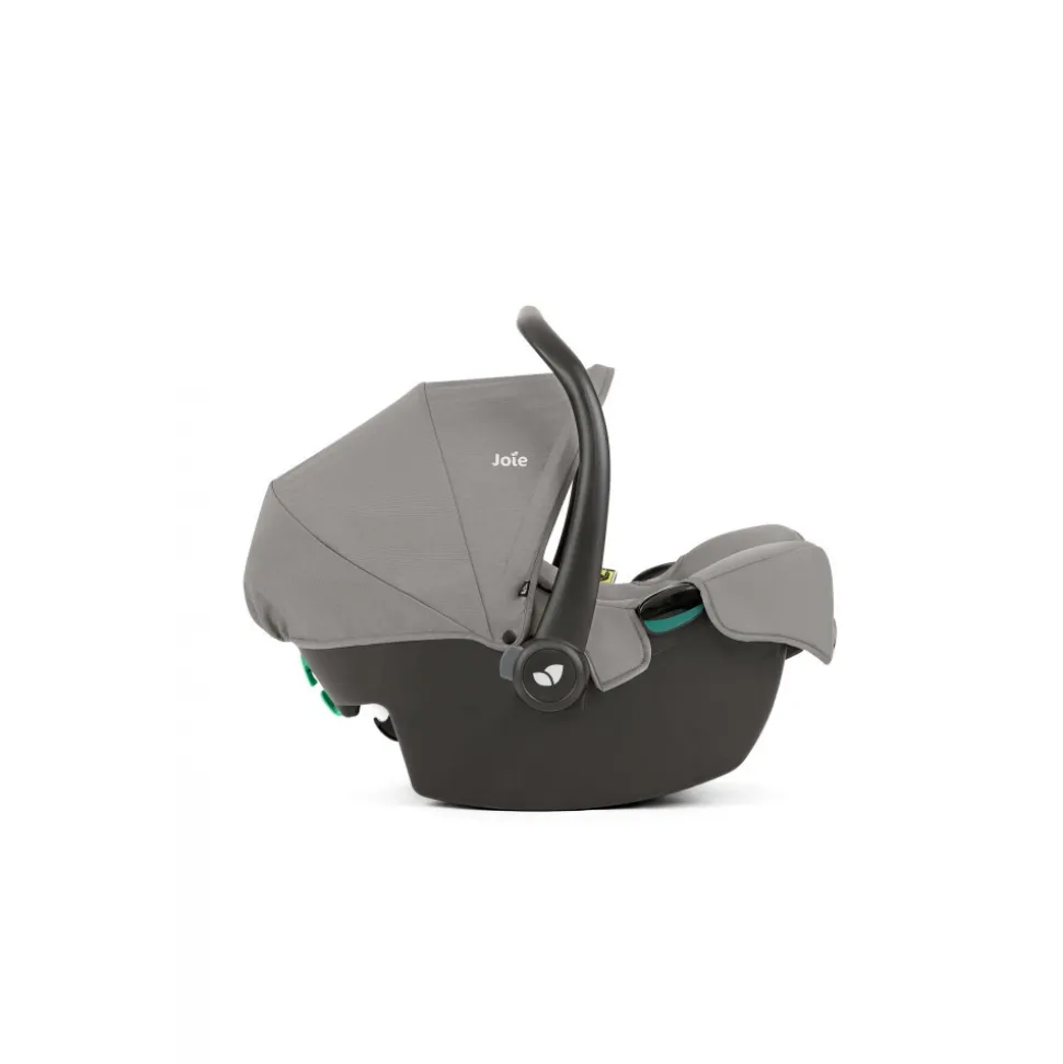 Poussette duo evalite double + siège auto i-snug 2 pebble gris
