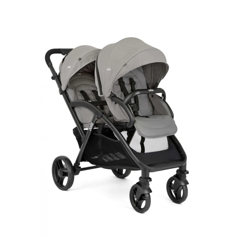 Poussette duo evalite double + siège auto i-gemm 3 pebble gris