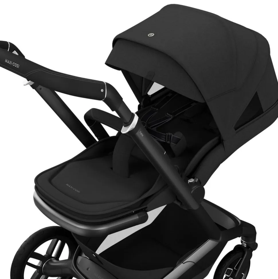 Poussette duo fame + nacelle twillic black