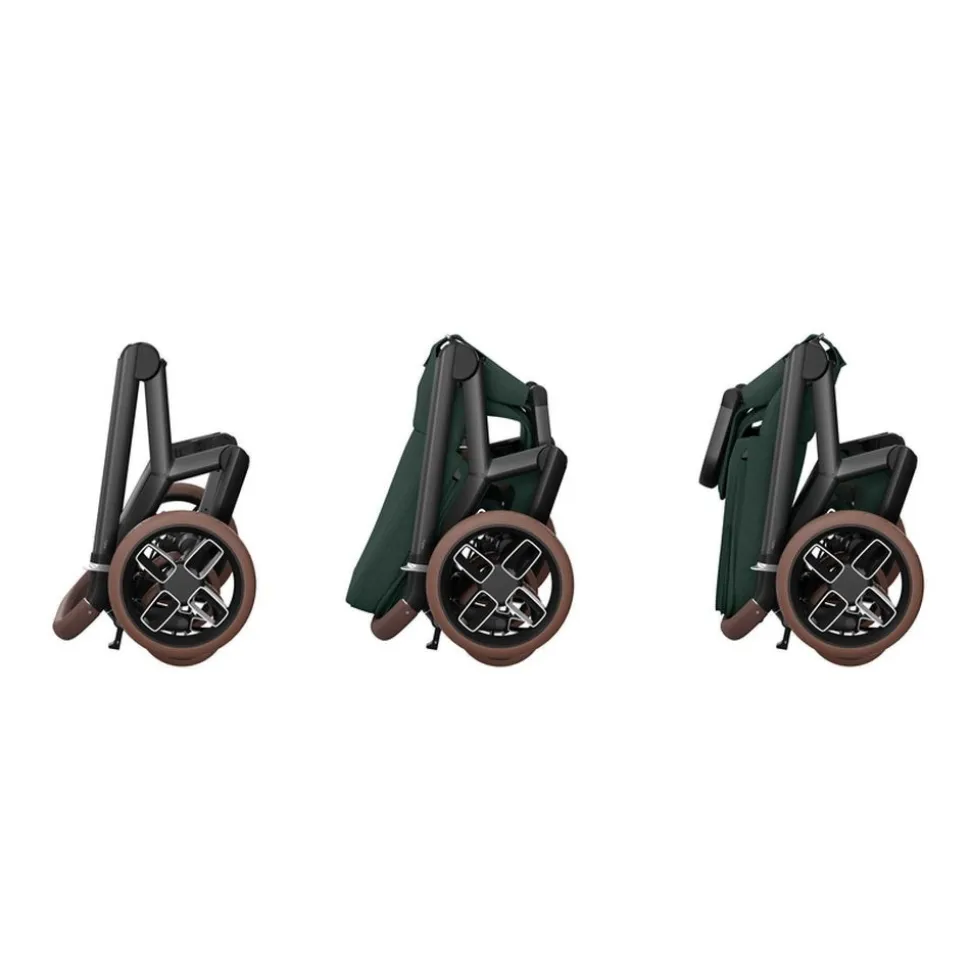 Poussette duo fame + nacelle twillic green