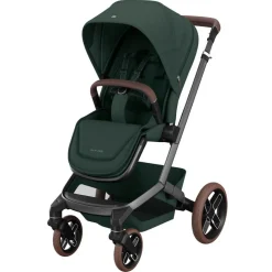 Poussette duo fame + nacelle twillic green