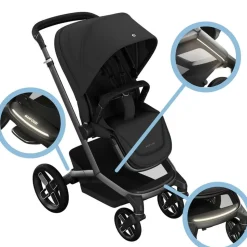 Poussette duo fame + siège auto pebble pro 2 black