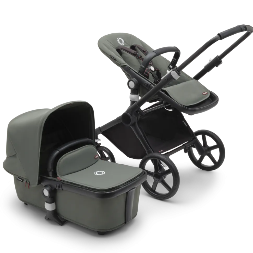 Poussette duo fox cub complète noir / vert forêt