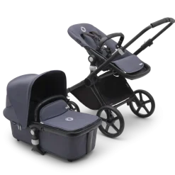 Poussette duo fox cub complète noir / bleu tonnerre