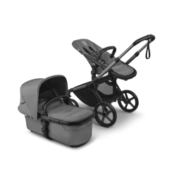 Poussette duo fox 5 tout terrain complète graphite / gris lune