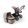 Poussette duo fox 5 tout terrain complète noir / taupe desert chiné