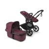 Poussette duo fox 5 tout terrain complète noir / cerise intense