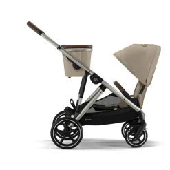 Poussette duo gazelle s almond beige + siège auto aton b2 i-size