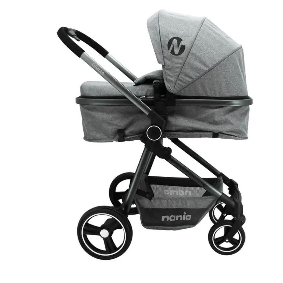 Poussette duo giula gris chiné