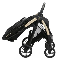 Poussette duo goody xplus - black re_lux + siège auto first seat recline i-size black satin