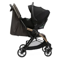 Poussette duo goody xplus - bronze lizard re_lux + siège auto first seat recline i-size black satin