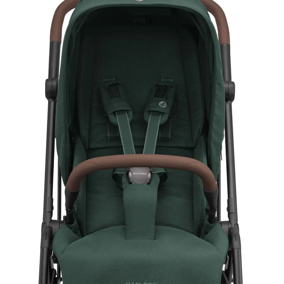 Poussette duo leona 2 + siège auto pebble 360 pro 2 twillic green