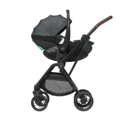 Poussette duo leona 2 + siège auto pebble 360 twillic graphite
