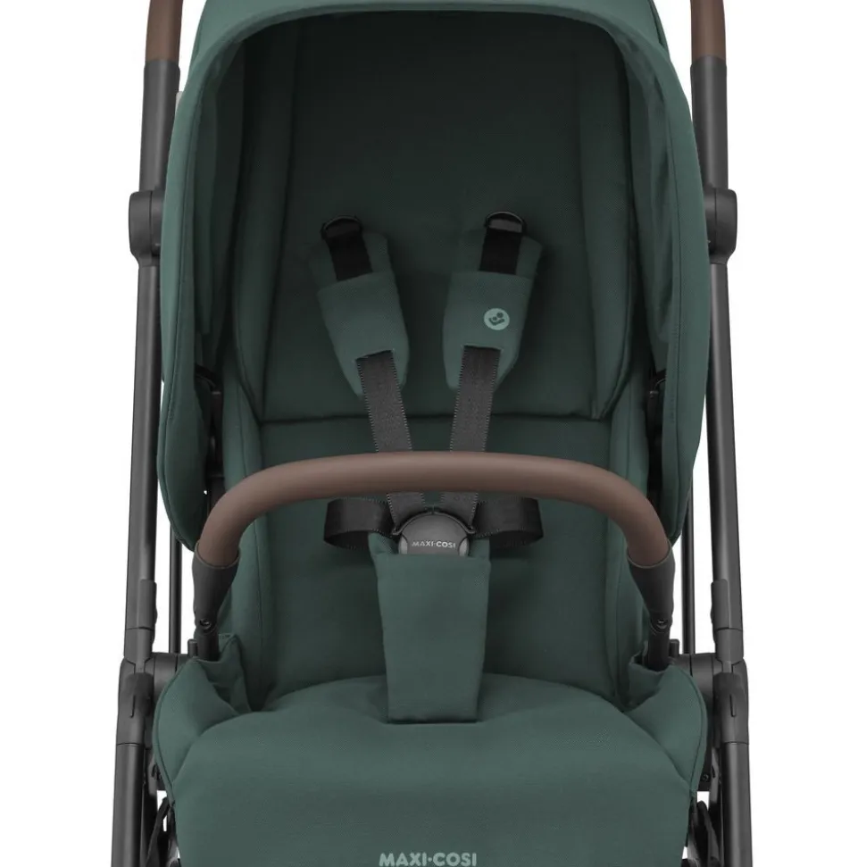 Poussette duo leona 2 + siège auto pebble 360 essential green
