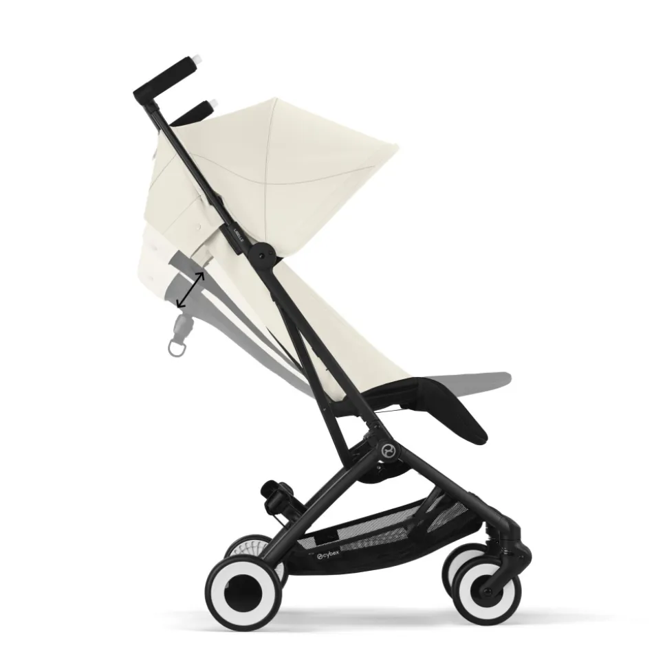 Poussette duo libelle 4 canvas white + aton b2 i-size