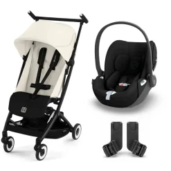 Poussette duo libelle 4 canvas white + cloud t i-size