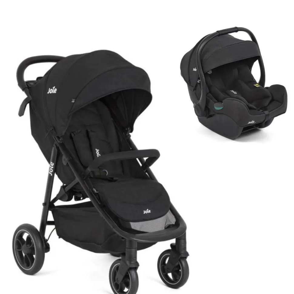 Poussette duo litetrax shale + siège auto i-gemm 3 raven