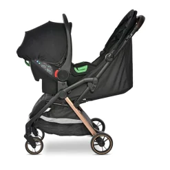 Poussette duo loret + coque spirit noir