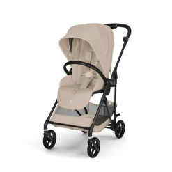 Poussette duo melio carbon 6 almond beige avec siège auto cloud g i-size