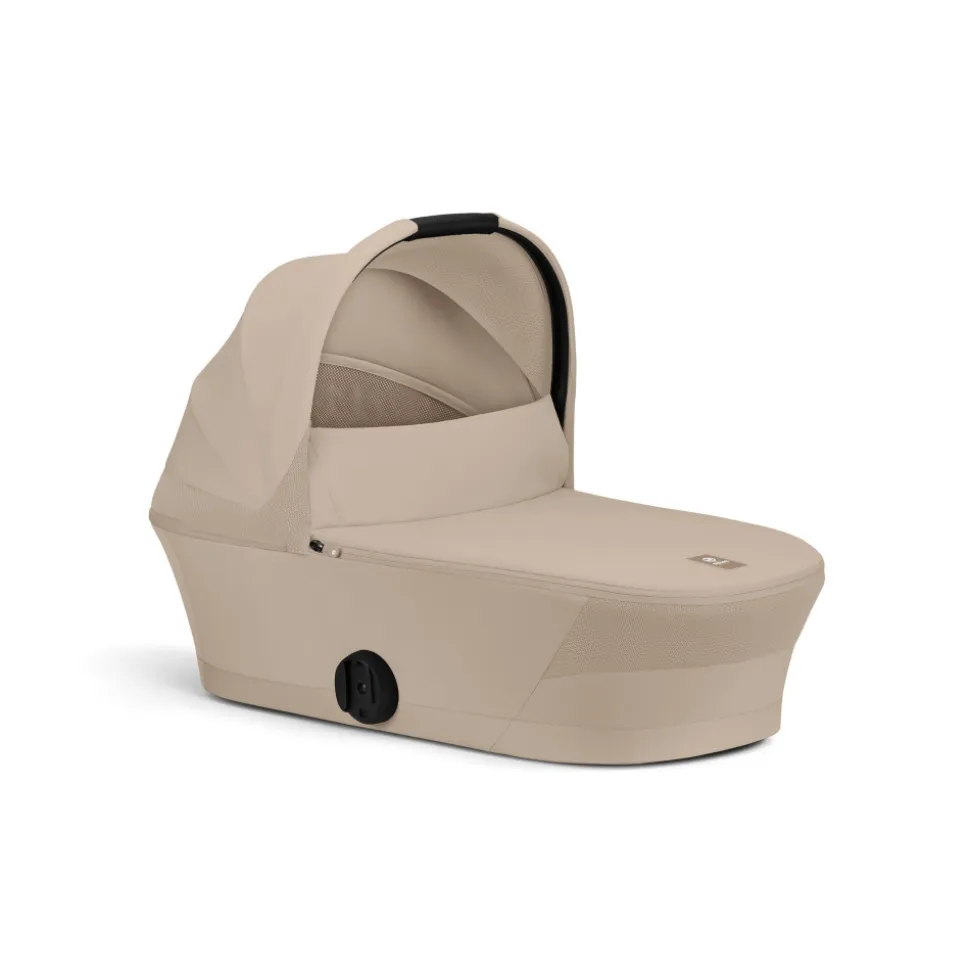 Poussette duo melio carbon 6 almond beige avec nacelle melio cot