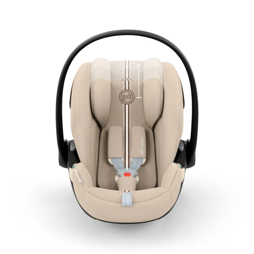 Poussette duo melio carbon 6 almond beige avec siège auto cloud g3 i-size tissu plus
