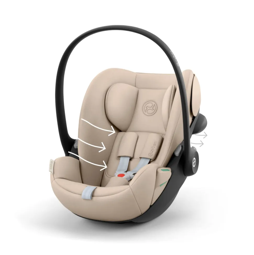Poussette duo melio carbon 6 almond beige avec siège auto cloud g3 i-size