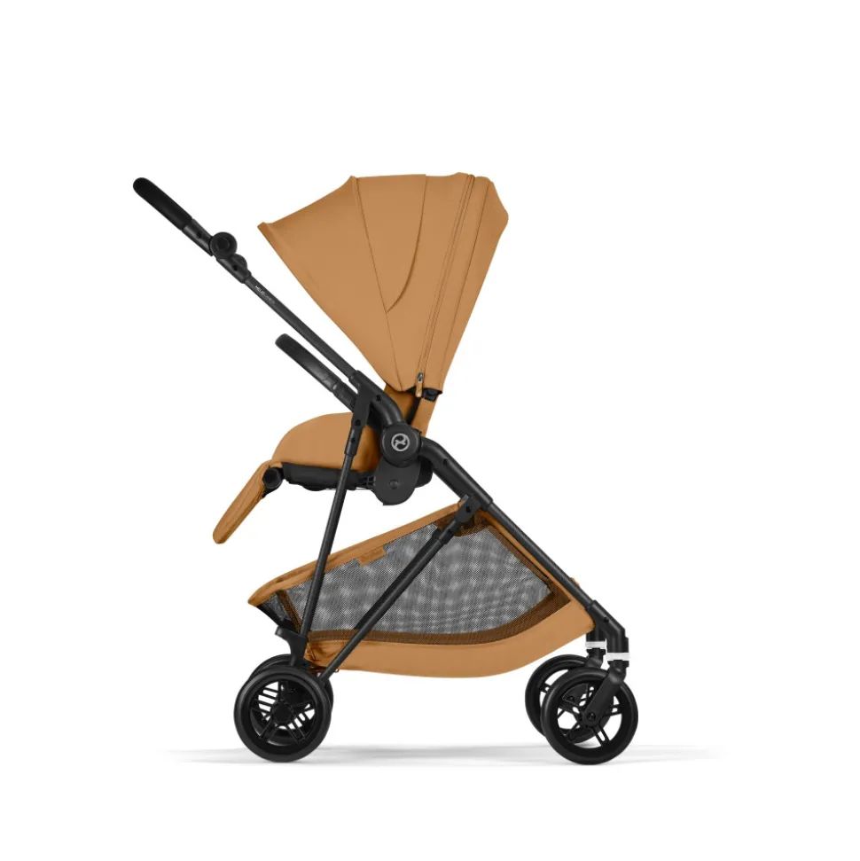 Poussette duo melio carbon 6 cinnamon yellow avec siège auto cloud t i-size